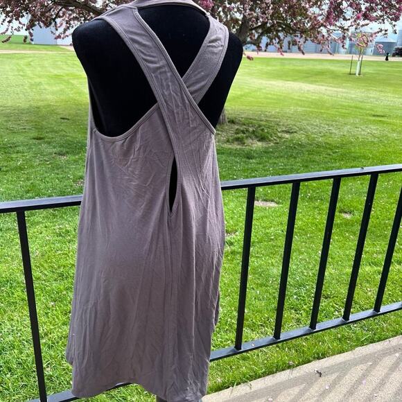 WISHLIST women's size L gray dress, wrap back - Picture 6 of 9